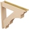 Ekena Millwork 8-in W x 40-in D x 40-in H Balboa Trad Rough Cedar Woodgrain TimberThane Outlooker, Primed Tan OUTUR080X40X40BOA04RCPR - alternate 6